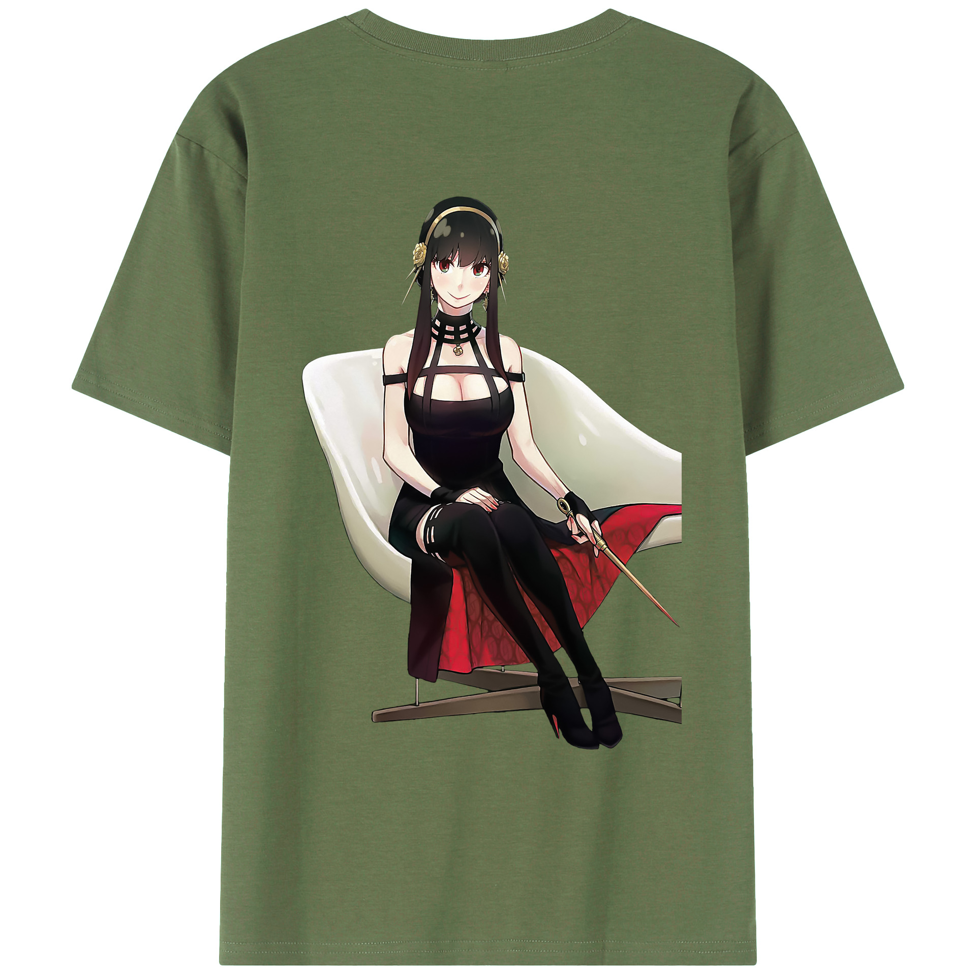 （画像用） SPY×FAMILY间谍家家酒 綿100％ メンズ半袖Tシャツ（バックプリント） 通気性